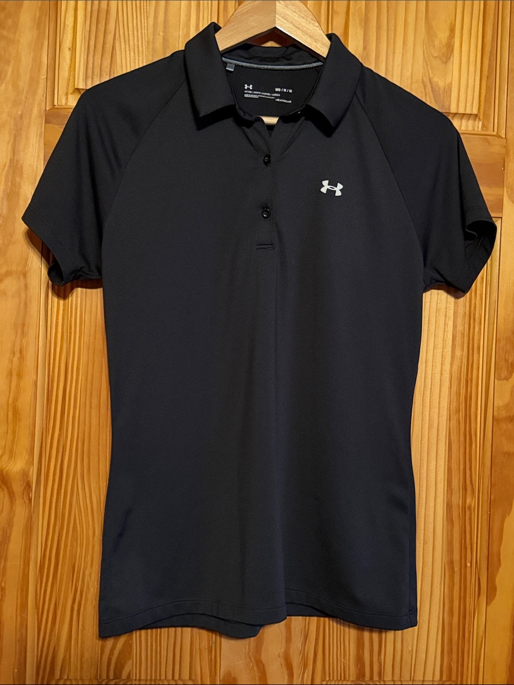 Under Armour Women's Black Short-Sleeve Polo